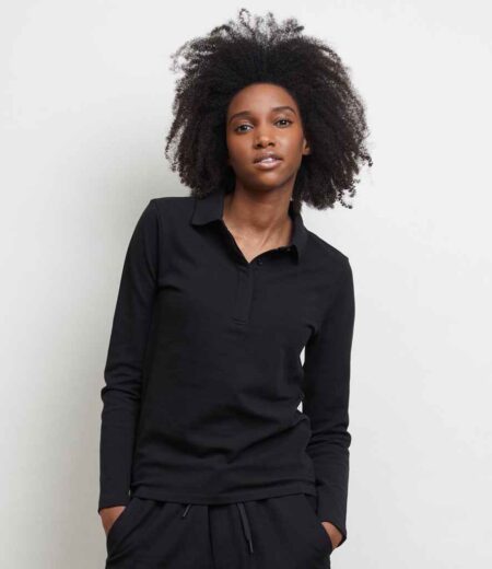 NEOBLU Ladies Owen Long Sleeve Pique Polo Shirt