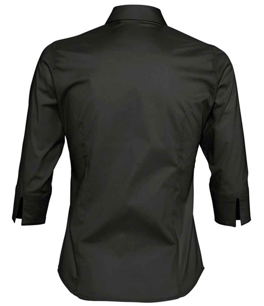 SOL'S Ladies Effect 3/4 Sleeve Fitted Shirt - Image 3