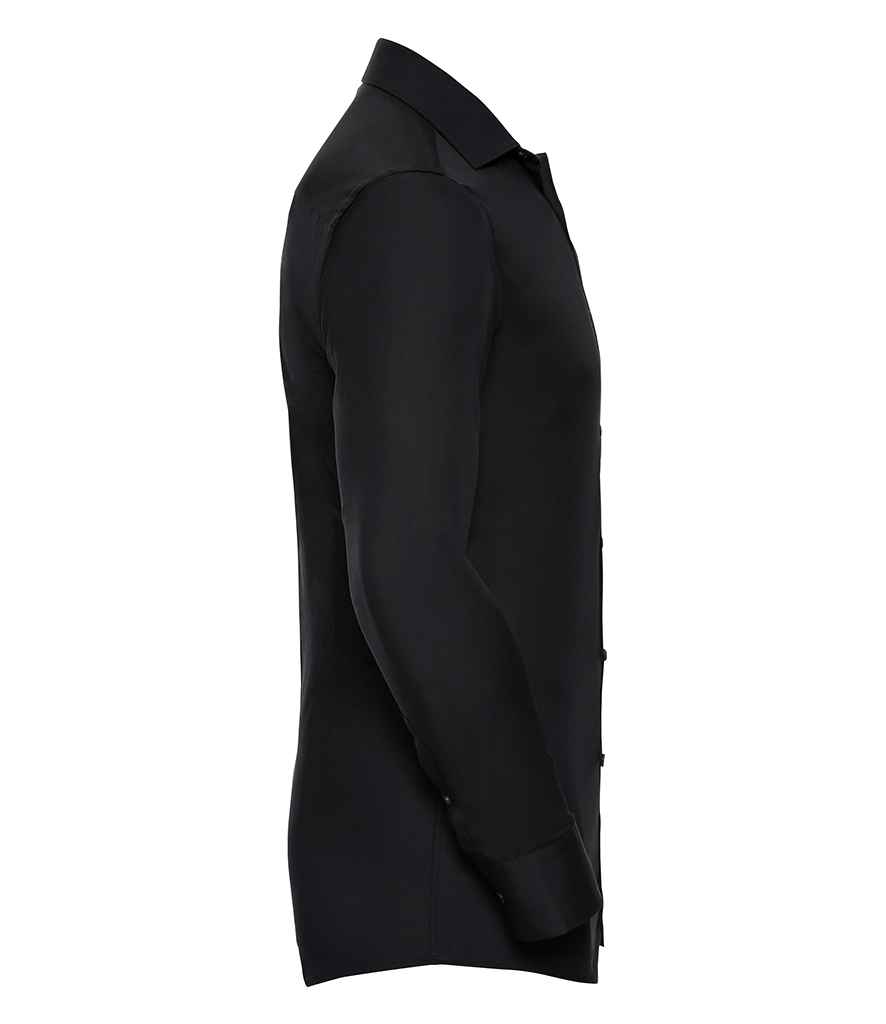 Russell Collection Long Sleeve Ultimate Stretch Shirt - Image 4