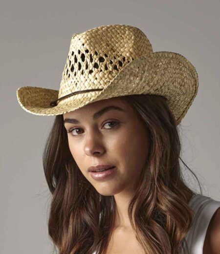 Beechfield Straw Cowboy Hat