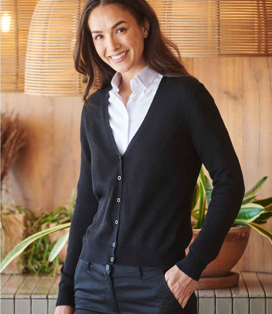 Henbury Ladies Lightweight V Neck Cardigan