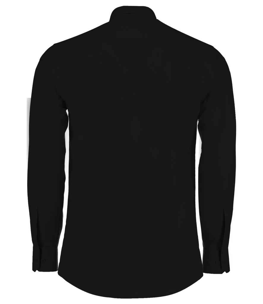 Kustom Kit Long Sleeve Tailored Poplin Shirt - Image 3