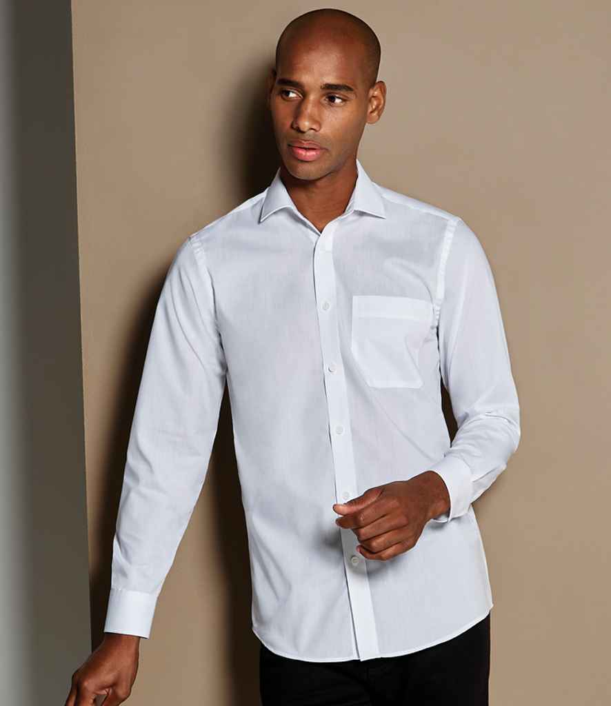 Kustom Kit Long Sleeve Tailored Poplin Shirt - Image 21