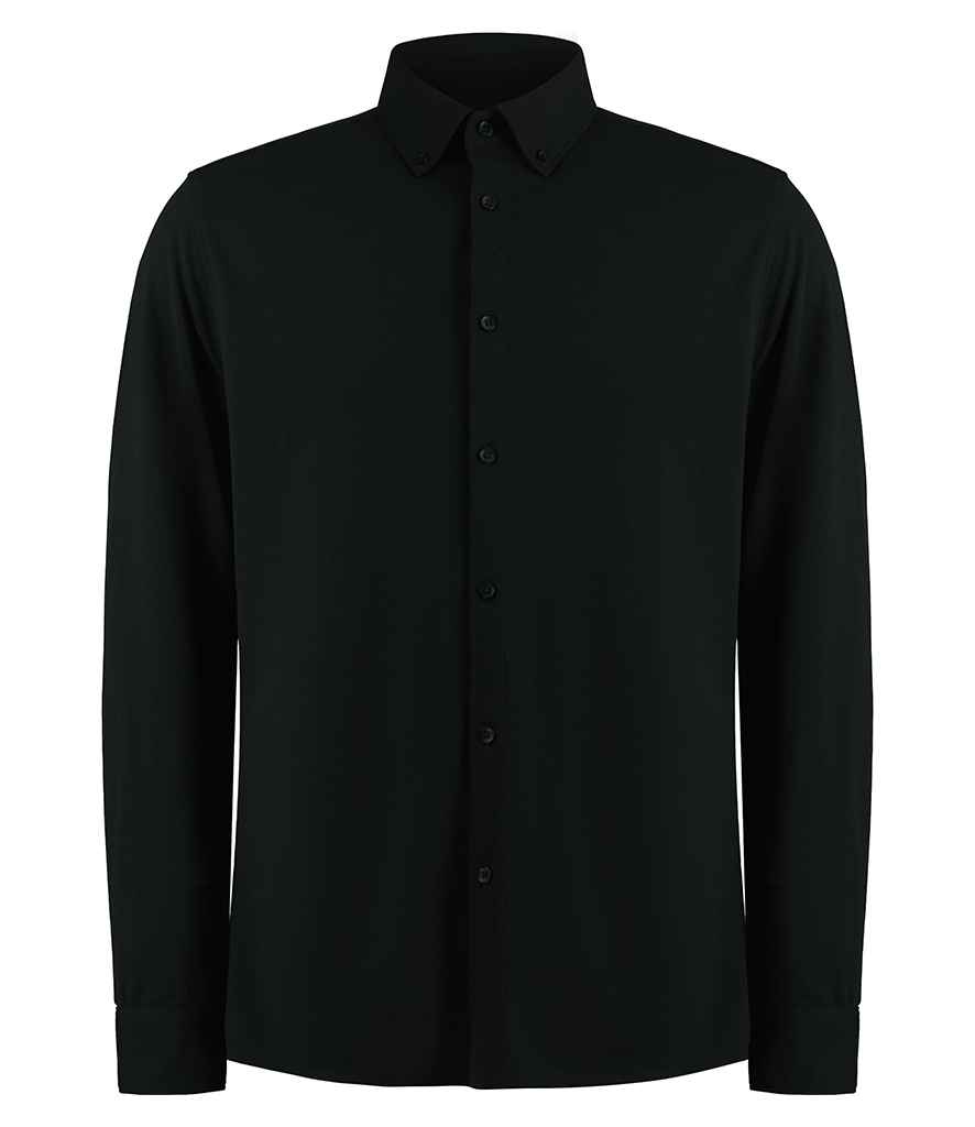 Kustom Kit Long Sleeve Superwash 60C Pique Shirt