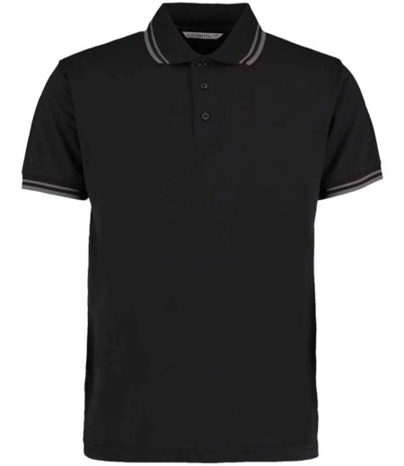 Kustom Kit Contrast Tipped Poly/Cotton Pique Polo Shirt