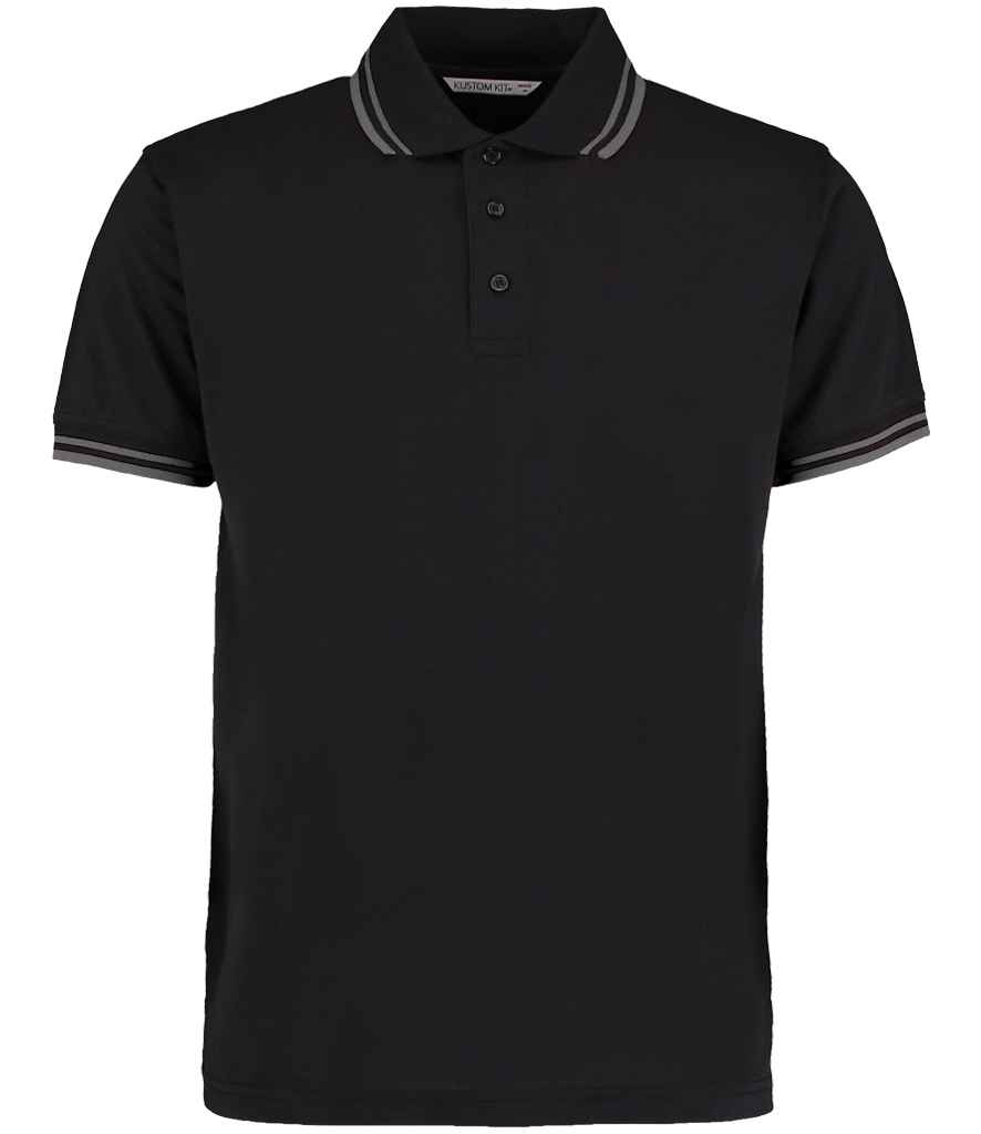 Kustom Kit Contrast Tipped Poly/Cotton Pique Polo Shirt