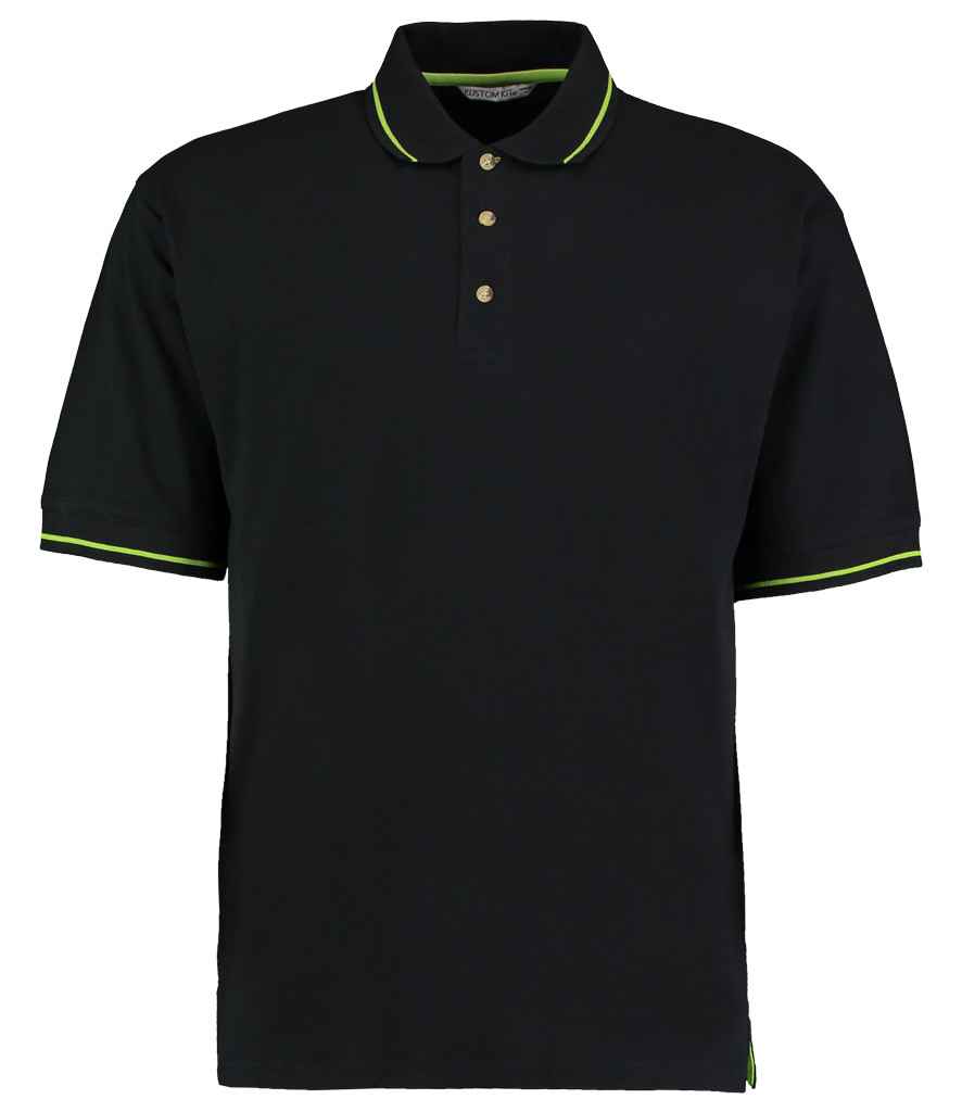 Kustom Kit St Mellion Tipped Cotton Pique Polo Shirt