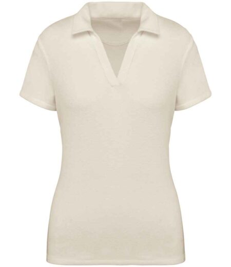 Native Spirit Ladies Terry Towel Polo Shirt