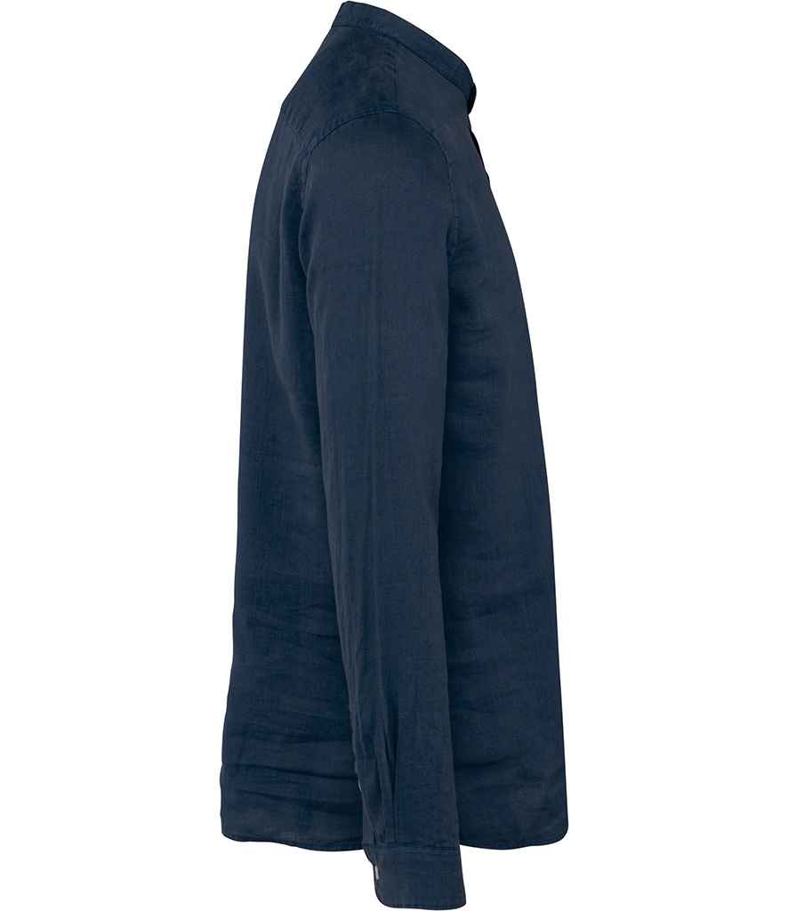 Native Spirit Washed Mao Collar Shirt - Image 4