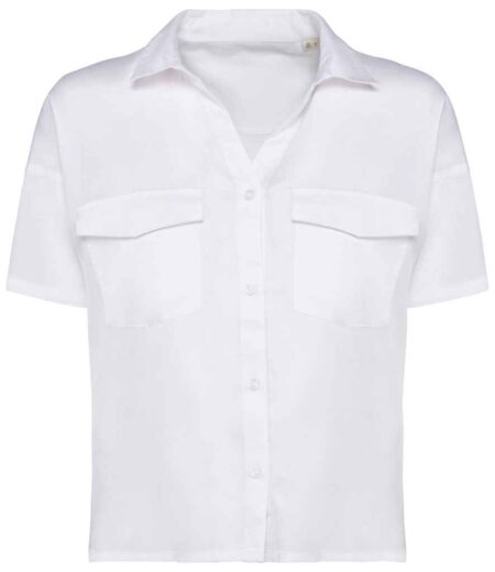 Native Spirit Ladies Short Sleeve Oversized TENCEL Shirt