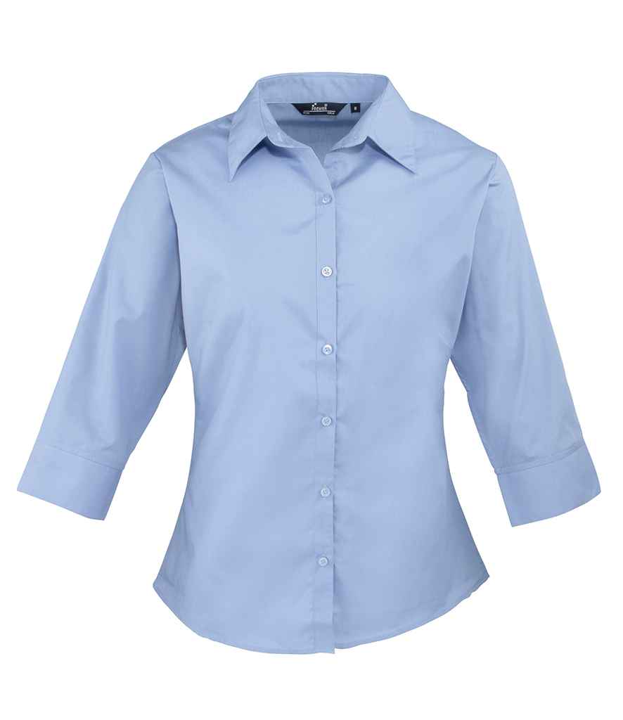 Premier Ladies 3/4 Sleeve Poplin Blouse - Image 36