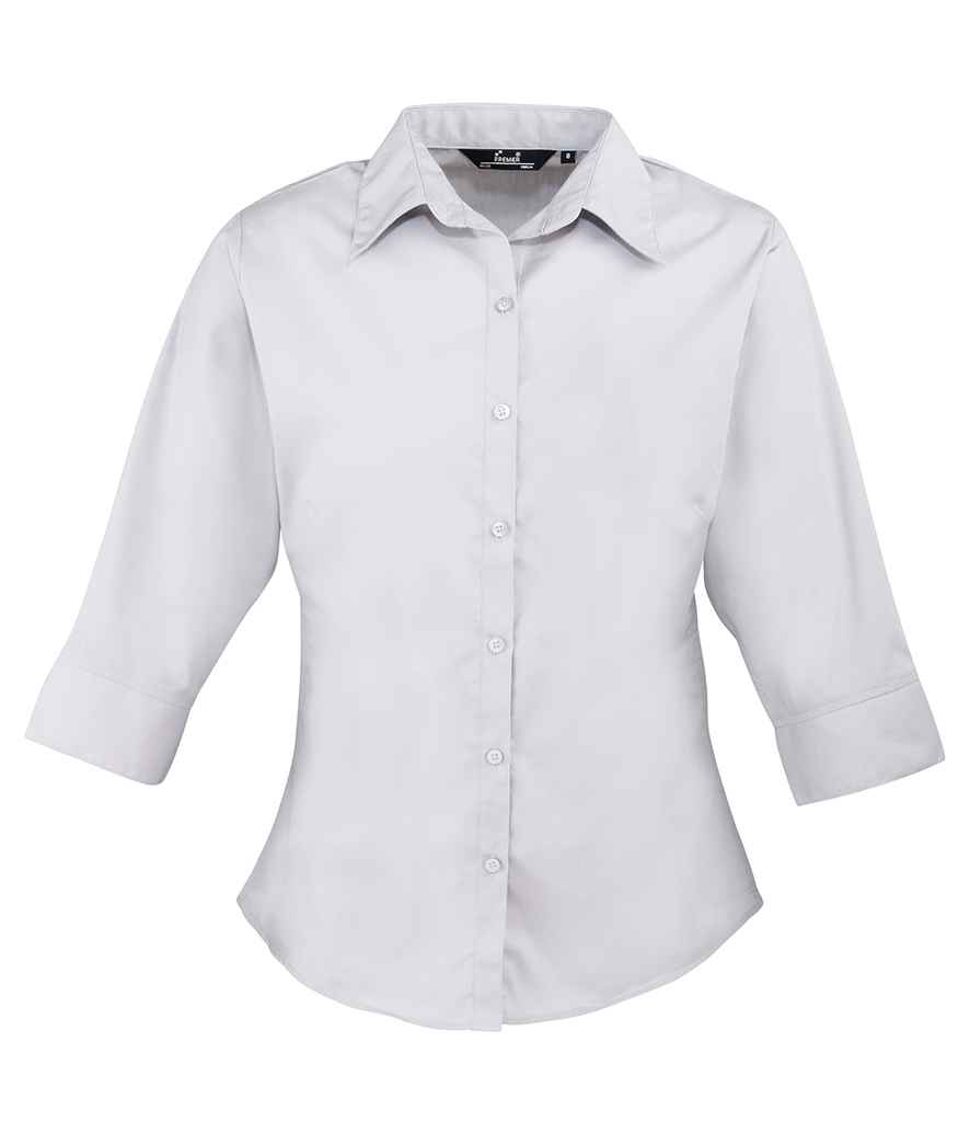 Premier Ladies 3/4 Sleeve Poplin Blouse - Image 46