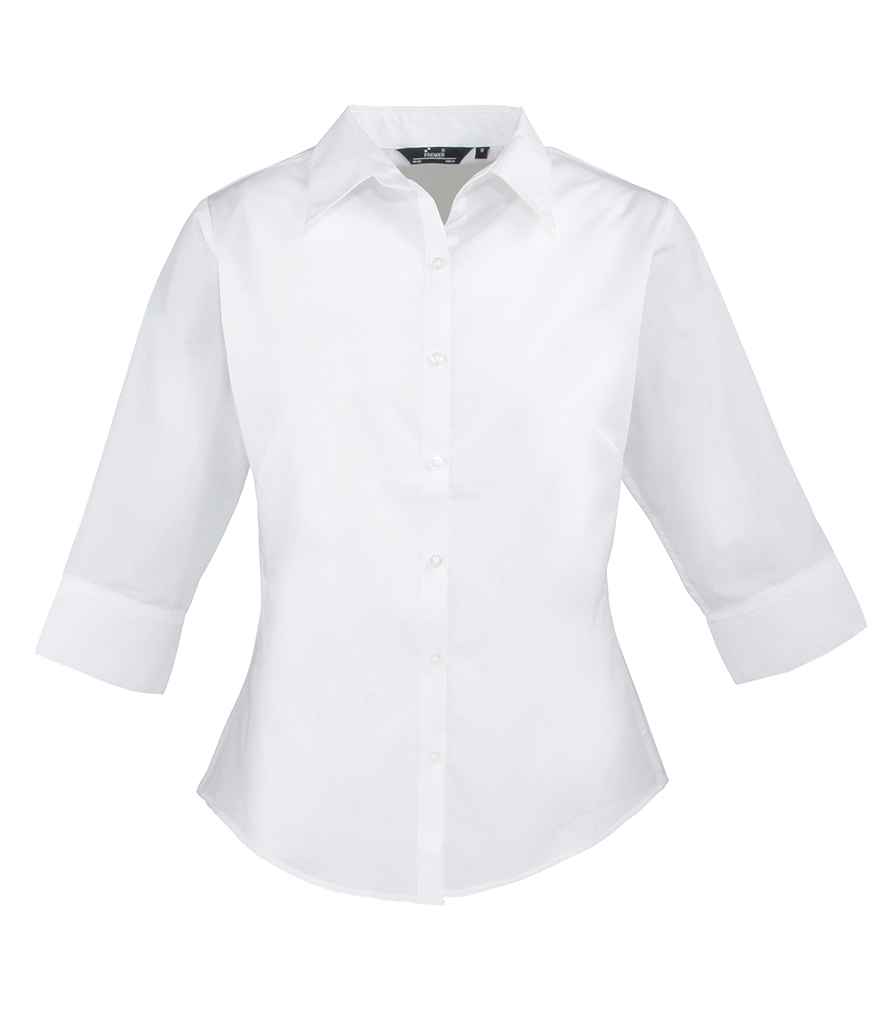 Premier Ladies 3/4 Sleeve Poplin Blouse - Image 15