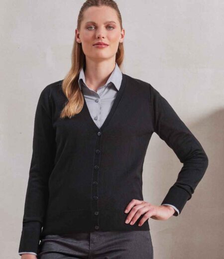 Premier Ladies Essential Acrylic V Neck Cardigan
