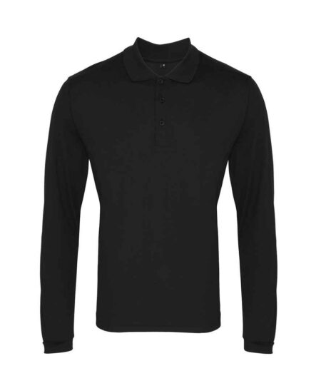 Premier Long Sleeve Coolchecker Pique Polo Shirt