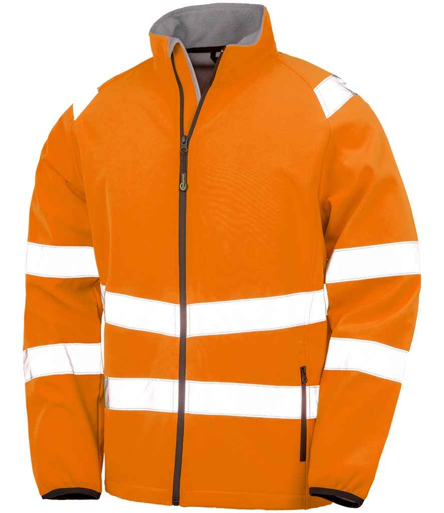 Result Genuine Recycled Printable Safety Soft Shell Jacket - Image 2