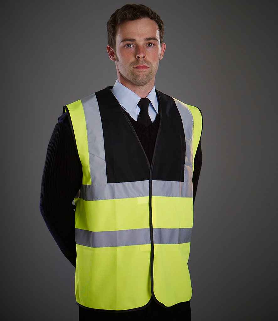 Yoko Hi-Vis Two Band and Braces Waistcoat - Image 9